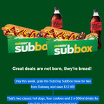 Subway: SubDog SubBox Meals, Two for $20 + Delivery @ DoorDash