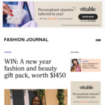 Win a New Year Fashion and Beauty Gift Pack Worth $1,450 from Fashion Journal