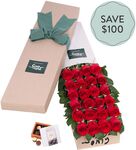 24 Red Roses for Valentine's Day Gift Box Free Dozen $174.95 (Was $289.95 Save $115) + Delivery @ Roses Only