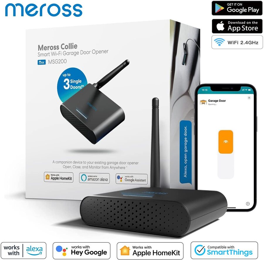 Meross HomeKit WiFi Smart Door Sensor Window Open Closed Detector Smart  Home Security Protection Alarm Google Alexa SmartThings