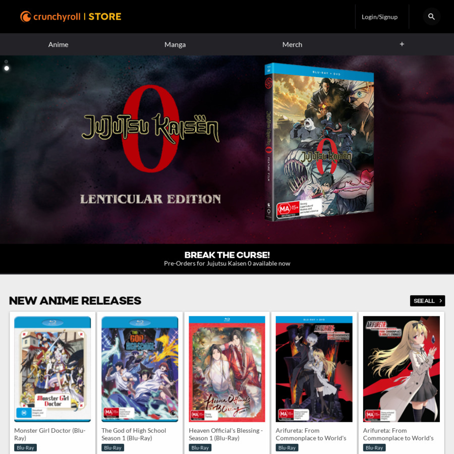 New Pre-Orders  Crunchyroll Store