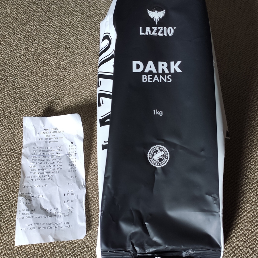 Aldi on sale coffee beans