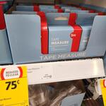 Tape Measure 5m $0.75 & Other Homewares Clearance @ Coles