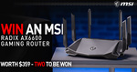 Win 1 of 2 MSI RadiX AX6600 WiFi 6 Tri-Band Gaming Router Worth $359 from PLE Computers