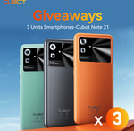 Win 1 of 3 Cubot NOTE 21 Smartphones from Cubot