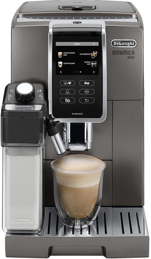 De Longhi Dinamica Plus Coffee Machine Titan ECAM37095T 999