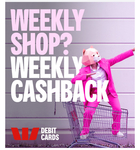 $10-$20 Cashback on Your Groceries Every Week, for Four Weeks (Min Spend $50 Per Week) @ Westpac Debit Mastercard