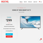 [QLD, VIC, NSW, SA] Soniq 55" Non-Smart 4K TV $299 + $2 HDMI + Free Delivery for Specific Postcodes @ Soniq