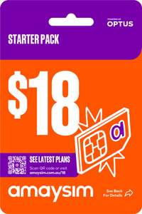 10GB Mobile Prepaid Starter Kit for $10 (Ongoing $22 Per 28 Days) + $7 ShopBack Cashback @ amaysim