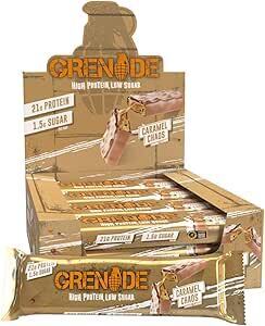 Grenade Protein Bars - Caramel Chaos 12 x 60g - $36 (37% off) @ Amazon + Delivery ($0 w/ $59 Spend) @ Amazon AU