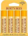 Burt's Bees 100% Natural Origin Moisturising Lip Balm Set $12.95 ($11.65 S&S) + Delivery ($0 with Prime / $59 Spend) @ Amazon AU