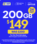 Catch Connect 365-Day 200GB Mobile Plan - $149 (Save $51) Delivered @ Catch