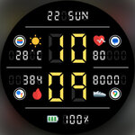 [Android, WearOS] DADAM107 Digital Watch Face A$0.89 (Was A$2.79) @ Dadam Watch Faces Google Play