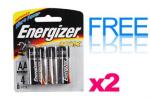 Free 2 x 4 pack Energizer AA Batteries (Postage $4.90) - UPDATED - Now SOLD OUT