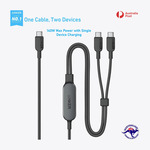 Anker 140W 2-in-1 USB-C to 2x C 1.2m Cable $28.48, UGREEN Uno 100W USB C-C 1m Cable $14.69 Delivered @ Kiwi Teck eBay