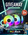 Win 1 of 3 P12 Pro Reverse A-RGB 3-Packs from ARCTIC
