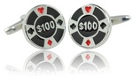 POKER CHIP CUFFLINKS $6.99 Inc Free Delivery