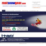 Queenstown NZ ski/board/gear hire 30% early bird discount 
