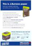 FREE J.Burrows Premium Carbon Neutral A4 Copy Paper Sample - 20 Sheets @ Officeworks In-Store