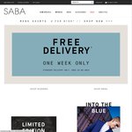 SABA $50 off + Free Shipping (Min Spend $120 Excluding Sale Items)