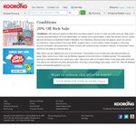 Koorong 20% off Web Sale 1-3 October