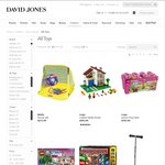 David Jones 20% off All Toys