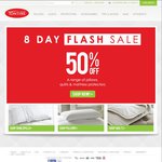 50% off Selected Pillows Quilts and Mattress Protectors @ Tontine