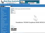 Sennheiser MX460 Earphone Bass Wind System White $24.95 - Free Shipping - Best Buy Australia