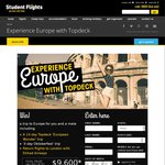 Win a Trip for 2 to Europe for 14 Days (Valued at $9,600) from Student Flights