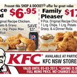 KFC 2 Piece Feed $6.95 + Family Pleaser $17.95 (NSW Stores Only) Via Shop-a-Docket