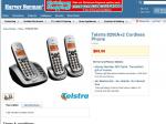 Telstra 8200A DECT Cordless Phone + Answering Machine + 2 Cordless Handsets $69 @ Harvey Norman