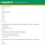 $5 Credit for Completing The Hoselink Survey