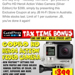 GoPro Hero4 Silver Edition $399 @ JB Hi-Fi (Instant Deals -16/6/15 Only)