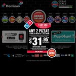 Any Domino's Pizza $4.95 Saturday and Sunday 4-5/7/15 (Clayton,  VIC) 