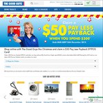 The Good Guys - Claim $50 When You Spend $300 Online before 8am 26 Dec 15