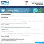 Provide First Aid Certificate (HLTAID003) At Parramatta Or Sydney $49 With Code @ Edway