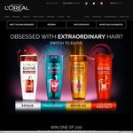 Win 1 of 200 L'Oreal Elvive Hair Care Prize Packs from L'Oreal