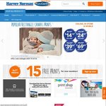 15 Free 5" X 7" Photo Prints (New Members) and $0.09 for 6" X 4" (No Limits) @ Harvey Norman