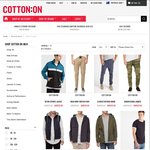 Mens Jacket $30 (Was $149.95) Boots $30 (Was $89.95) Jeans $30 (Was $79.95) @ Cotton On