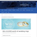 Win $1000 Worth of Wedding Rings from The Online Jewellery Company