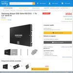 Samsung 850 EVO - 1TB - €270.70 (~AUD $376.52) Delivered @ Macway from France (March 22)