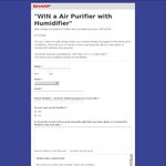 Win a Sharp Air Purifier with Humidifier Worth $799 from Sharp