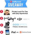 Win 1 of 4 Prizes (PTZOptics 12x USB Camera $1,699/DJI Phantom 3 Drone Standard $999/etc) from VidSummit LLC