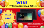 Win a 7" Inch Black Android 4.4 Tablet from AppzThatRock.com