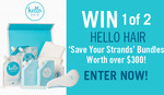 Win 1 of 2 Hello Hair 'Save Your Strands’ Hair Care Packs Worth $150 from Seven Network
