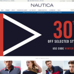 Nautica End of Season Sale 30% off Selected Styles