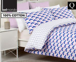 [eBay Plus] Belmondo Home Cubes Queen Bed Quilt Cover Set - Pink $15.99 (Was $37.99) Delivered @ Catch eBay