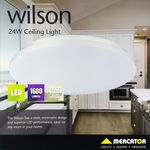 Mercator "Wilson" 38cm LED Oyster Light - 24 Watt, 1680 Lumens $19.10 @ Bunnings (IN STORE ONLY)