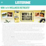 Win 1 of 4 Trips to Gwinganna Lifestyle Retreat, Gold Coast [Purchase Any Listerine Product + 25 Words or Less] [Closes Today]