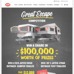 Win 1 of 3 Jayco Camper Trailers or 1 of 12 $1000 Flight Centre Vouchers from IGA [VIC/NSW]